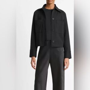 Vince Cotton Blend Shirt Jacket